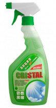 Жидкость для мытья стекол, 500мл. Cristal с распылителем, зелен.