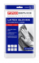 Перчатки латексные для уборки универсальные Standard, L (большие), желт.