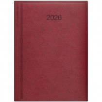 Ежедневник 2026 Стандарт Torino, слепое тиснение, марсала