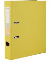 Регистратор 5см. А4 (PP), двусторонний, желт.