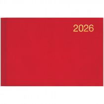 Еженедельник 2026 карманный Miradur, золотое тиснение, красный