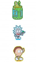 Набор бейджей на липучке «Rick and Morty», 3 шт., 3012 RM (rm24-3012)