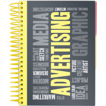 Тетрадь на спирали А5, 120л., с 3 разделителями, клетка, желт.