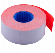 Этикет-лента 26*16мм., прямоугольная, внутренняя намотка, 1000шт./рул., 10рул/уп., красн.