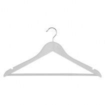 Вешалка деревянная для одежды Everyday, с перекладиной, 44,5см. х 1,2см. х 23см., бел.