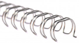 Пружины метал. 6,4мм.; 3:1, 100шт./уп., серебр.