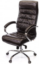 Кресло для руководителя Камиль CH MB, кожа, темно-корич.