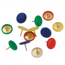 Кнопки цветные, 100шт/уп., пласт покрыт, пласт конт