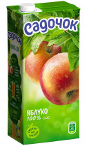 Сік 0,95л. Яблуко, освітлений, стерилізований