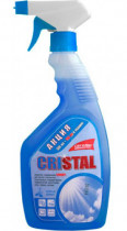 Засіб для миття скла 500мл. Cristal, розпилювач, синій
