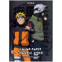 Папір кольор. двостор. (15арк/15кол), А4 «Naruto»