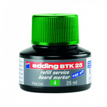 Чорнило для заправки маркерів для сухостиральних дощок BTK25, 25мл., зелен.