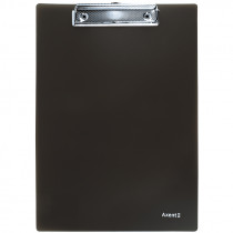 Планшет с верхним прижимом А4, пластик., дымч.