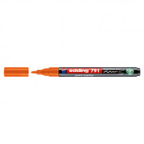 Маркер для маркировки любых поверхностей, термостойкий e-791n, 1-2мм., оранжевый