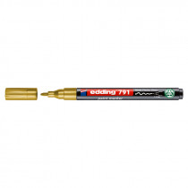 Маркер для маркування усіх поверхонь e-791n, круглий наконечник 1-2мм., золот.
