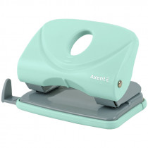 Діркопробивач на 2 отвори, до 20 аркушів Welle-2 Pastelini, пластиковий, бірюз.