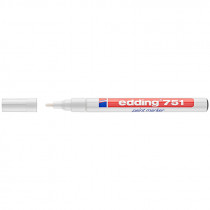 Маркер термостійкий лаковий для будь яких поверхонь Paint e-751 1-2 мм круглий, біл.