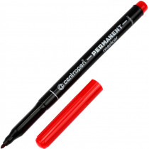 Маркер перманентный, круглое острие 1мм.(M), 2536, красн.