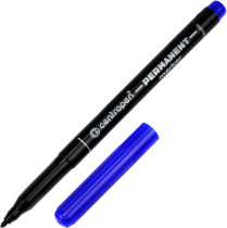 Маркер перманентный, круглое острие 1мм.(M), 2536, син.