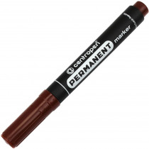 Маркер перманентный круглое острие 2,5мм., 8566, коричн.
