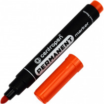 Маркер перманентный круглое острие 2,5мм., 8566, оранж.