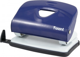 Дырокол на 2 отверстия, до 20 листов Exakt-2, металлический, син.