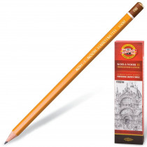 Карандаш простой графитный технический для черчения и графичесских работ 1500 6B