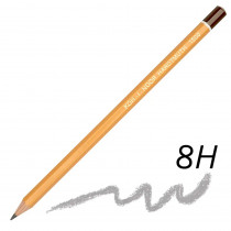 Карандаш простой графитный технический для черчения и графических работ 1500 8H