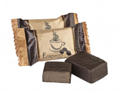 Конфеты "Еспрессо" в глазури с добавкой какао, вафельных крошек и натурального кофе, 1.5кг.