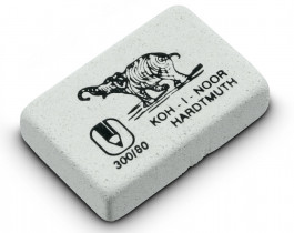 Резинка Hardmuth 300/80, маленькая, бел.