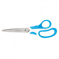 Ножиці 18см. Shell, біло-блакитні