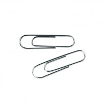 Скріпки 28мм., оцинковані, круглі, 100шт., картон. уп.