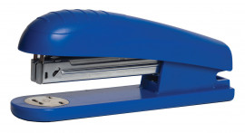 Степлер №10 15л., плечо 6см., пластик., син.