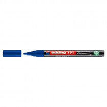 Маркер для маркировки любых поверхностей, термостойкий e-791n, 1-2мм., синий
