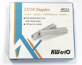 Скобы для степлера 23/10, 1000шт/уп., до 70 листов (0023A)