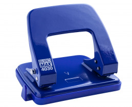 Діркопробивач на 2 отвори, до 25 аркушів BM.4030, металевий, 122*108*54мм., син.