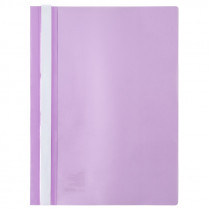 Швидкозшивач з прозор. верхом А4, бузковий