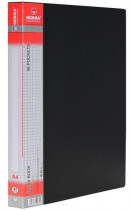 Папка на 40 файлов, толщина 650мкм., черн.