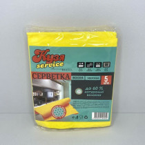 Салфетка вискозная, 30*35см., 5шт/уп., ассорт.