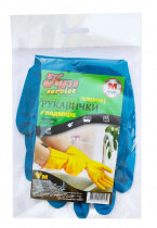 Перчатки латексные хозяйственные, M (средние)