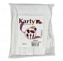 Виделка пластикова 16см. 100шт/уп., біл.