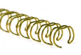 Пружини метал. 8 мм.; 3:1, 100шт/уп., золот.