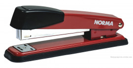 Степлер 24/6, 20арк., металевий, черв.