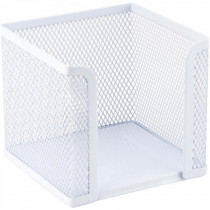 Підставка для блоку паперу 9*9*9см, металева 2112, біл.