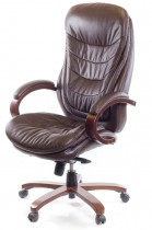 Крісло для керівника Валенсія Soft EX MB (Шкіра LC), коричн.