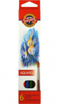 Карандаши акварельные, 6цв. "Рыбки" 3715