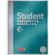 Коледж-блок Premium DUO А4, лінія+клітинка, 80 аркушів, бірюз.