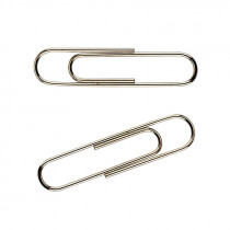 Скрепки 33мм., никель., круглые, 100шт., картон. уп.