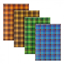 Блокнот на спіралі А4 48арк., клітинка, асорті