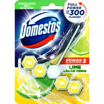 Блок для очистки унитаза Power 5 Свежесть лайма, 1*55г.